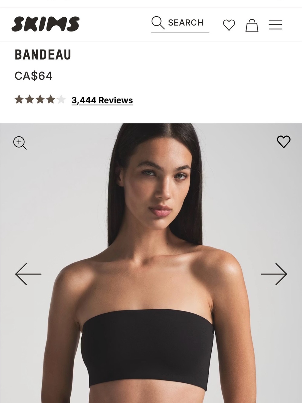 Onyx SKIMS Bandeau